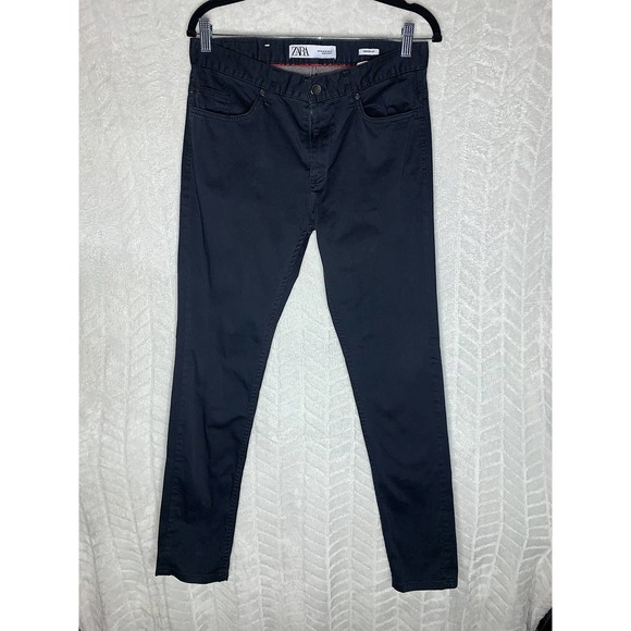 Jeans Slim Fit Zara - Taille 2 - Vert - Femme - Bon état